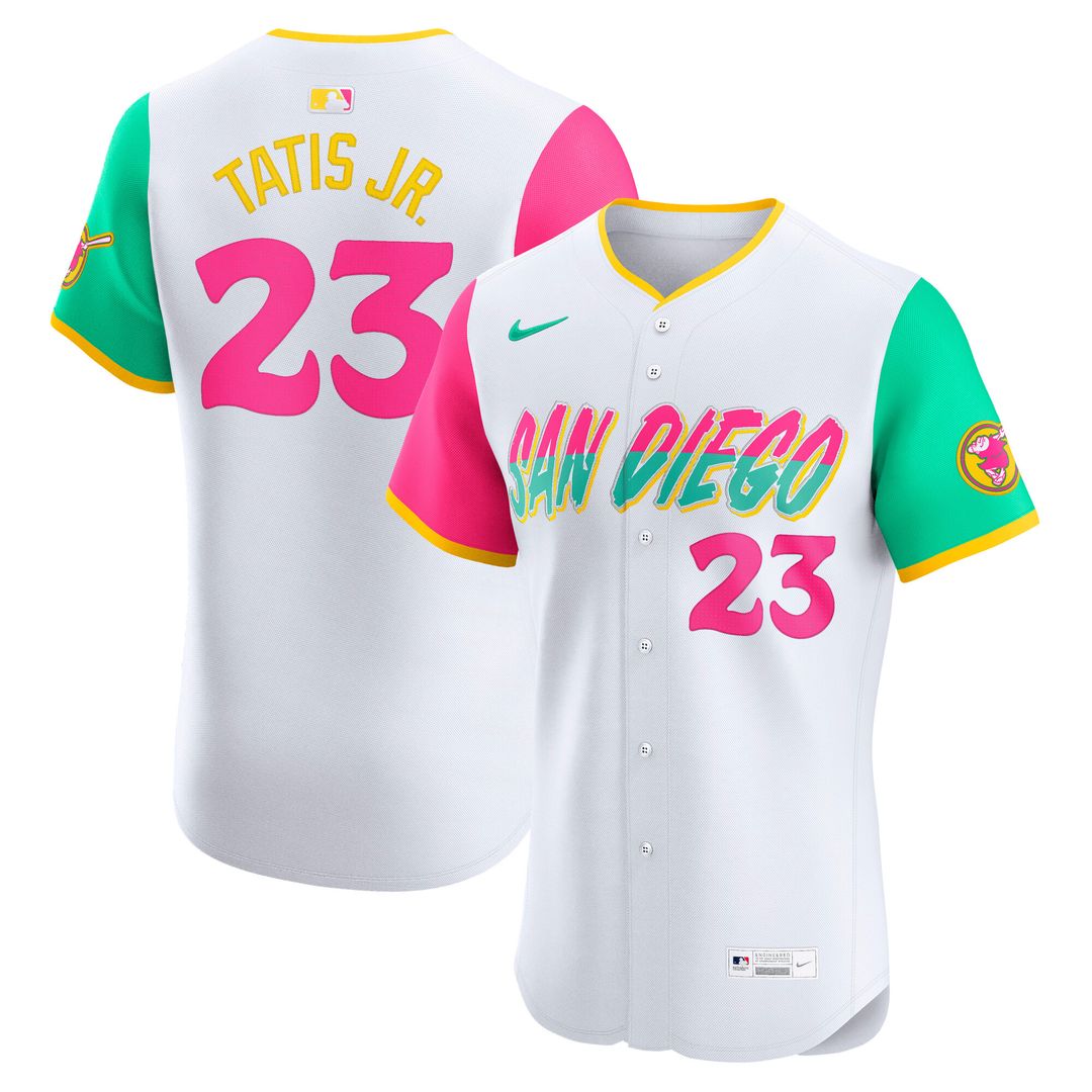 San Diego Padres Fernando Tatis Jr. Nike City Connect Elite Jersey - White Team Jersey Sports Fan Apparel