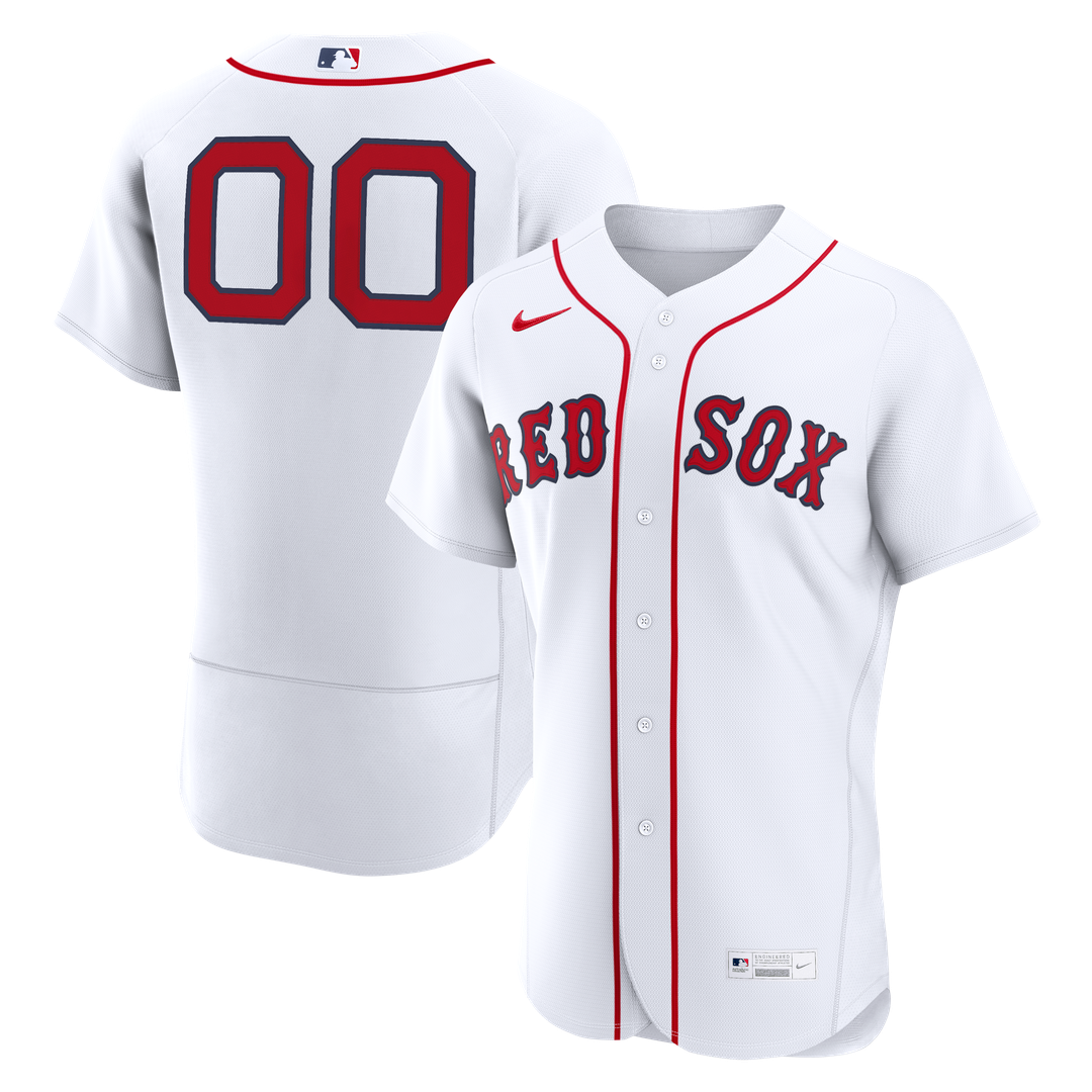 Boston Red Sox Nike Home Authentic Custom Jersey - White Team Jersey Sports Fan Apparel