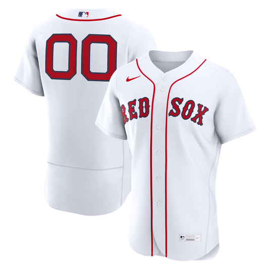 Boston Red Sox Nike Home Authentic Custom Jersey - White Team Jersey Sports Fan Apparel