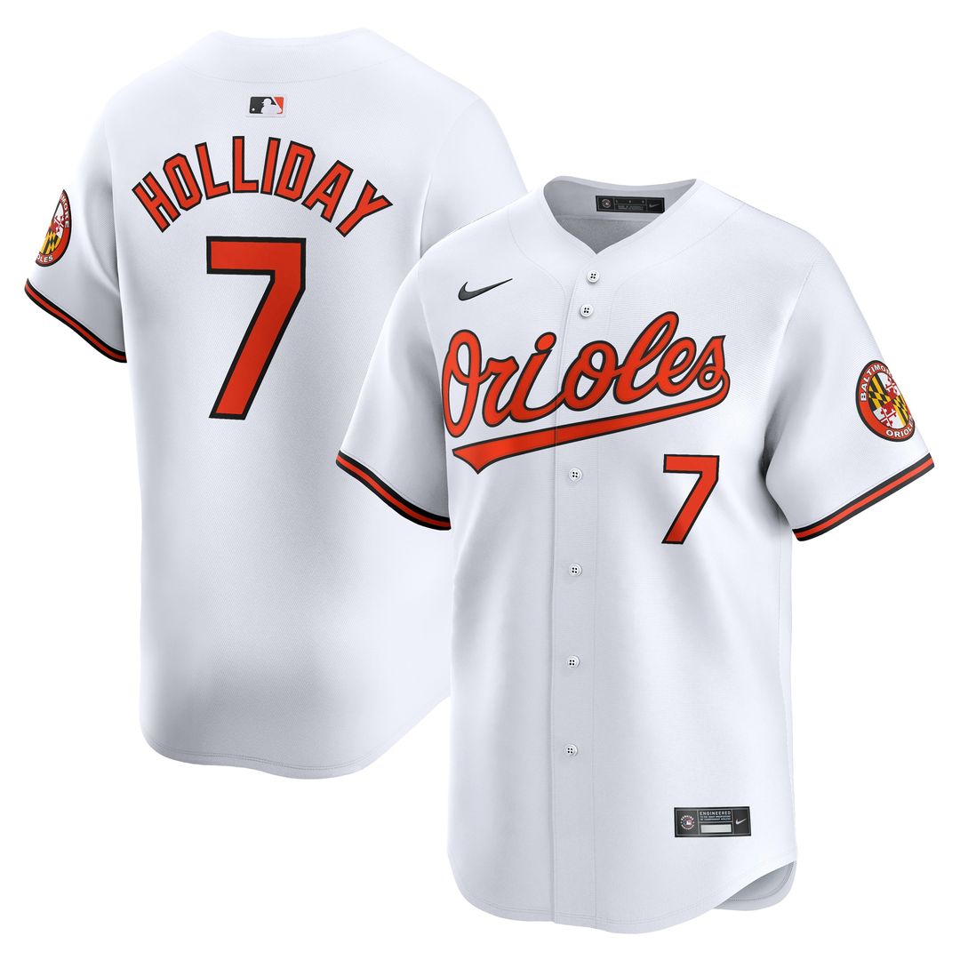 Baltimore Orioles Jackson Holliday Nike Home Limited Player Jersey - White Team Jersey Sports Fan Apparel