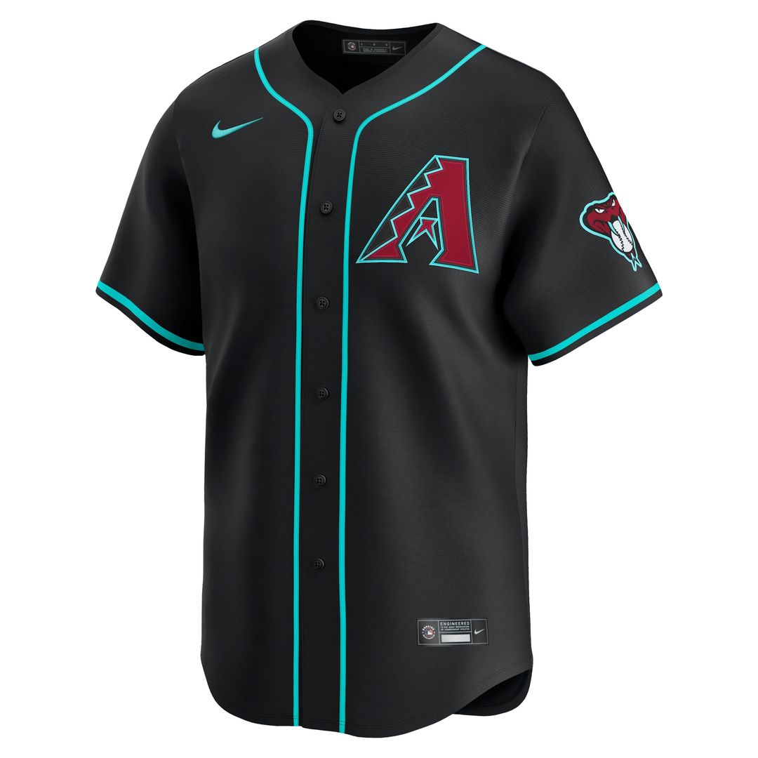Arizona Diamondbacks Ketel Marte Nike Alternate Limited Jersey - Black Team Jersey Sports Fan Apparel