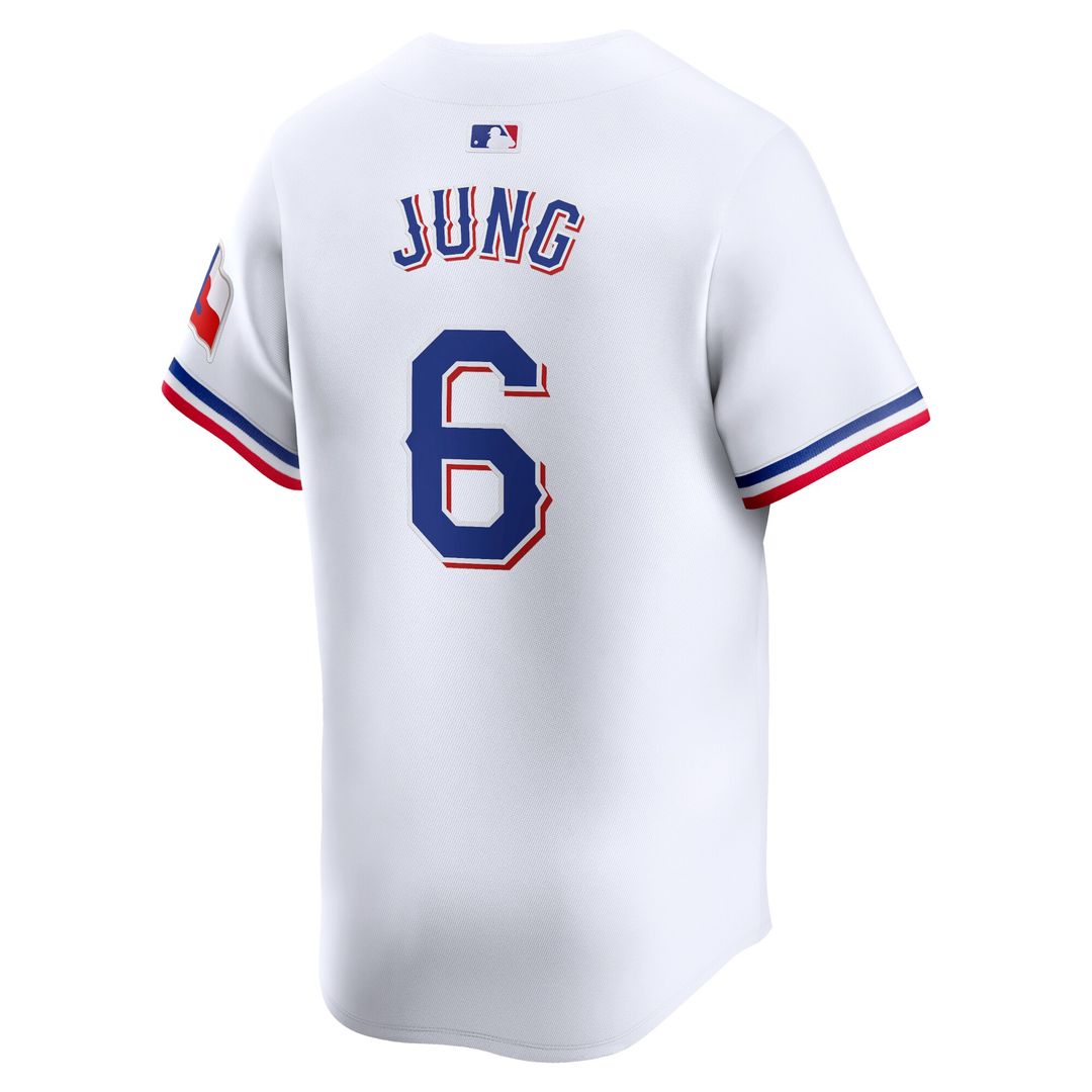 Texas Rangers Josh Jung Nike Home Limited Player Jersey - White Team Jersey Sports Fan Apparel