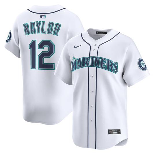 Seattle Mariners Josh Naylor Nike Home Limited Jersey - White Team Jersey Sports Fan Apparel