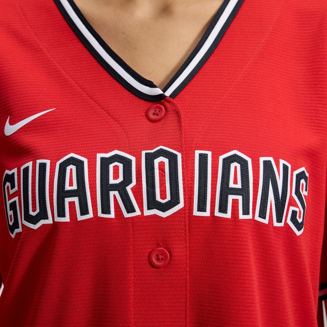 Cleveland Guardians Nike Women's Alternate Replica Jersey - Navy Team Jersey Sports Fan Apparel