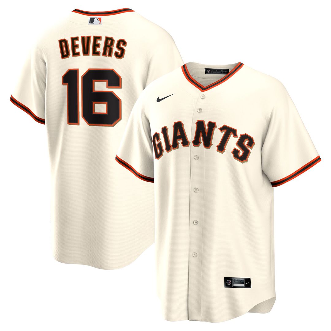 San Francisco Giants Rafael Devers Nike Home Replica Player Jersey - White Team Jersey Sports Fan Apparel
