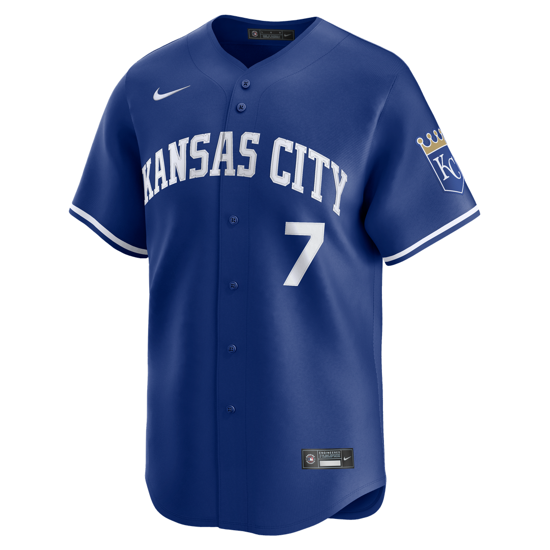 Kansas City Royals Bobby Witt Jr. Nike Alternate 2 Limited Player Jersey - Royal Team Jersey Sports Fan Apparel