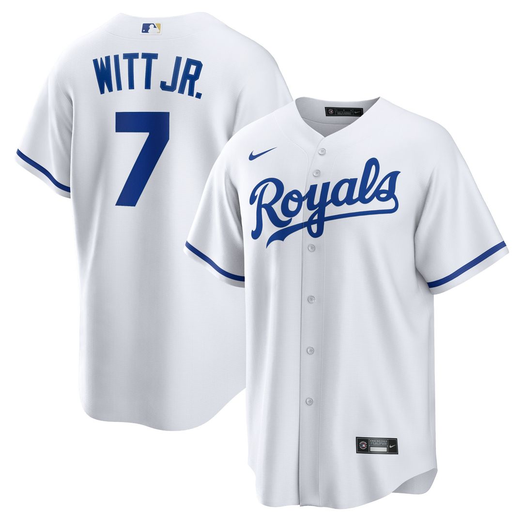 Kansas City Royals Bobby Witt Jr. Nike Home Replica Player Jersey - White Team Jersey Sports Fan Apparel