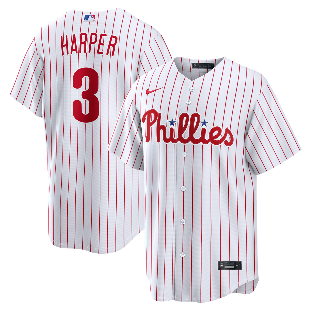 Philadelphia Phillies Bryce Harper Nike Alternate Replica Jersey - Cream Team Jersey Sports Fan Apparel