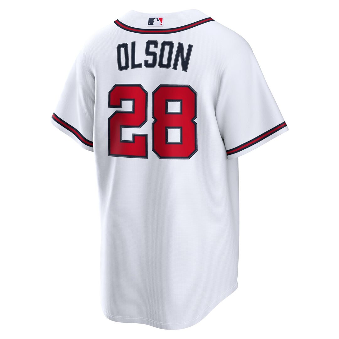 Atlanta Braves Matt Olson Nike Home Replica Jersey - White Team Jersey Sports Fan Apparel