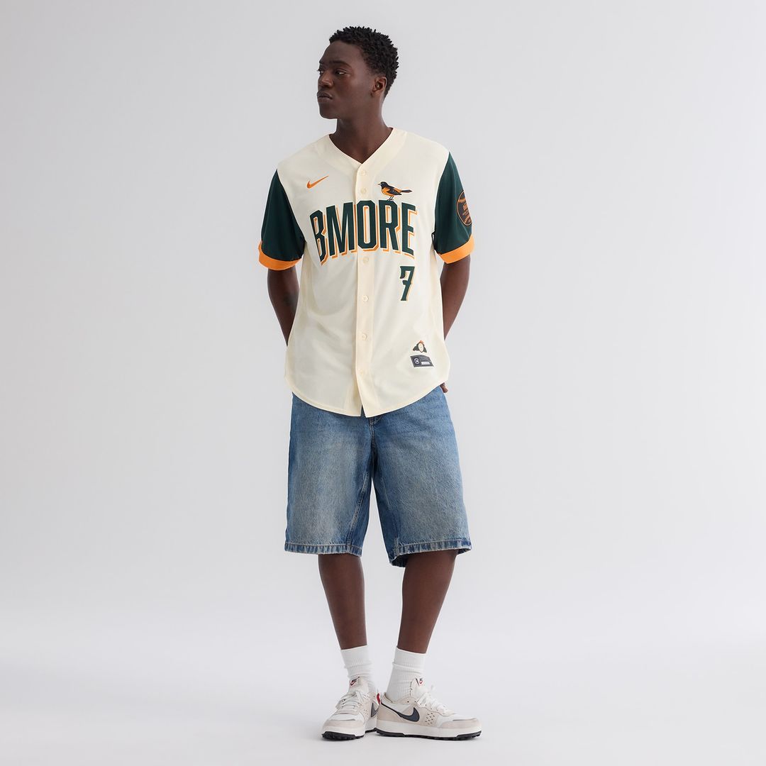 Baltimore Orioles Jackson Holliday Nike 2026 City Connect Stadium Jersey - Cream Team Jersey Sports Fan Apparel