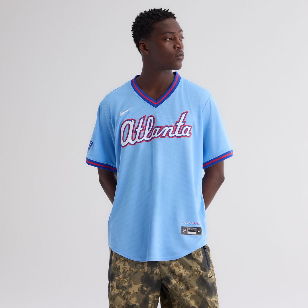 Atlanta Braves Nike 2026 City Connect Stadium Jersey - Powder Blue Team Jersey Sports Fan Apparel