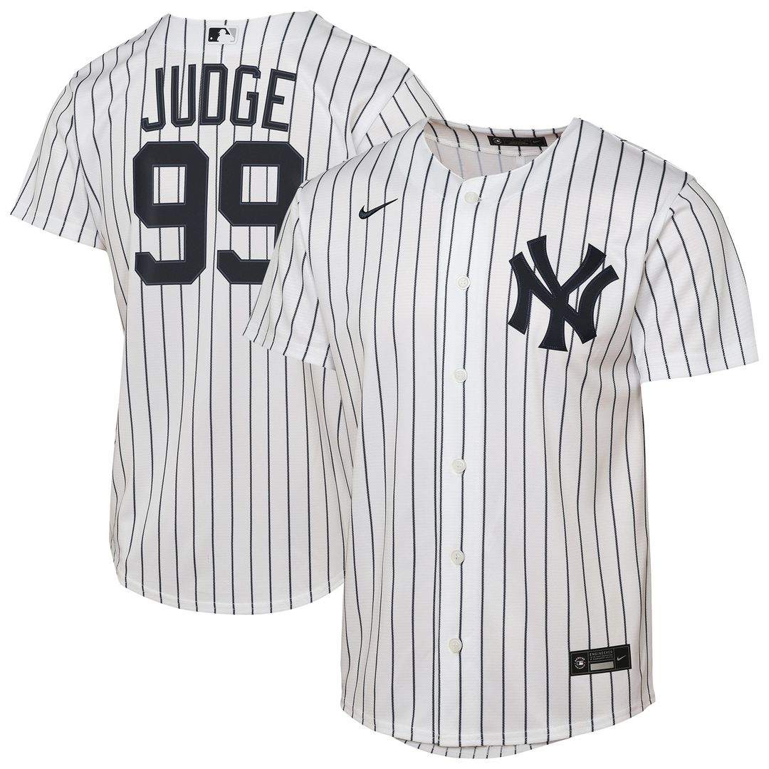 New York Yankees Aaron Judge Nike Youth Home Replica Player Jersey - White Team Jersey Sports Fan Apparel