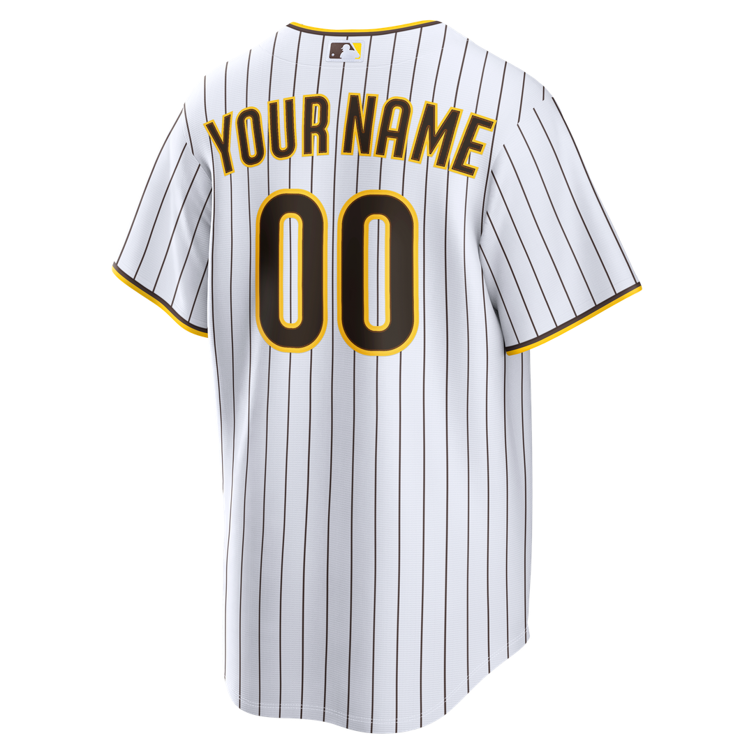 San Diego Padres Nike Home Replica Custom Jersey - White Team Jersey Sports Fan Apparel