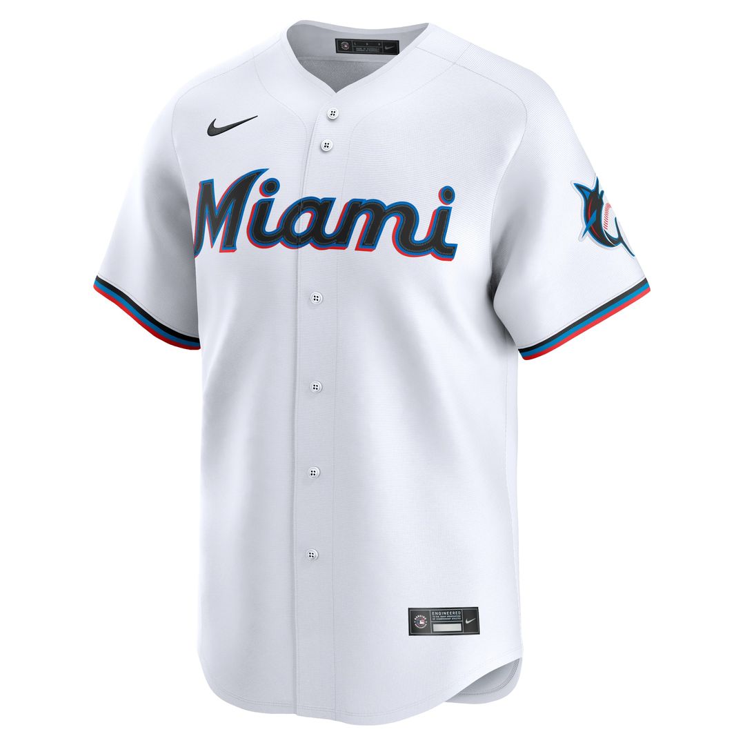 Miami Marlins Sandy Alcantara Nike Home Limited Player Jersey - White Team Jersey Sports Fan Apparel