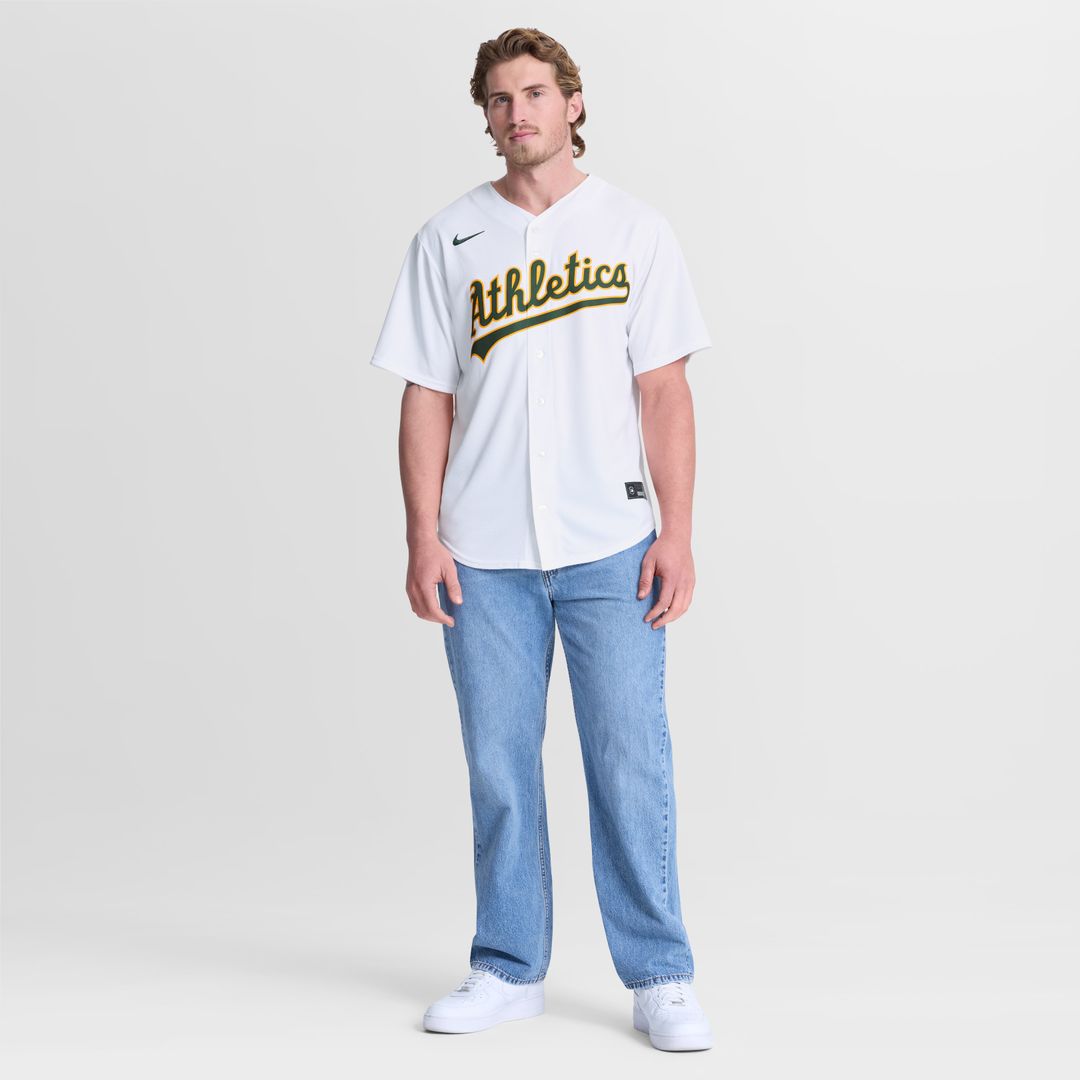 Athletics Nike Home Replica Jersey - White Team Jersey Sports Fan Apparel