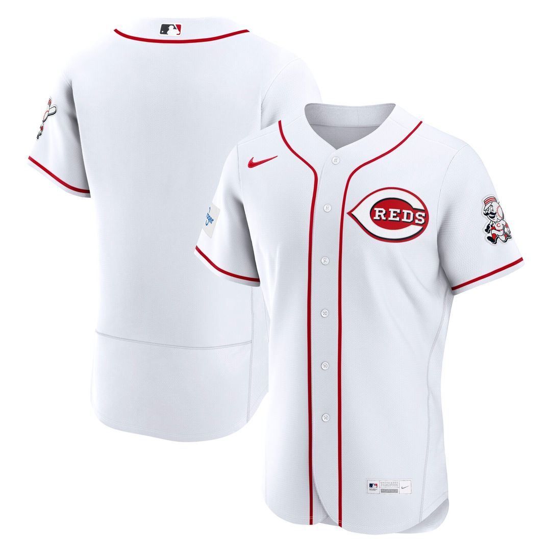 Cincinnati Reds Nike Home Authentic Jersey - White Team Jersey Sports Fan Apparel