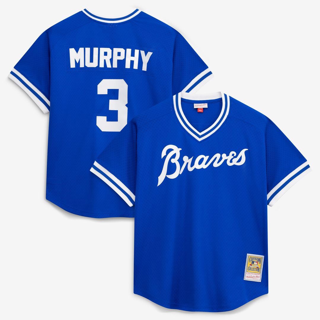 Atlanta Braves Dale Murphy Mitchell & Ness Authentic Batting Practice Jersey - Royal Team Jersey Sports Fan Apparel