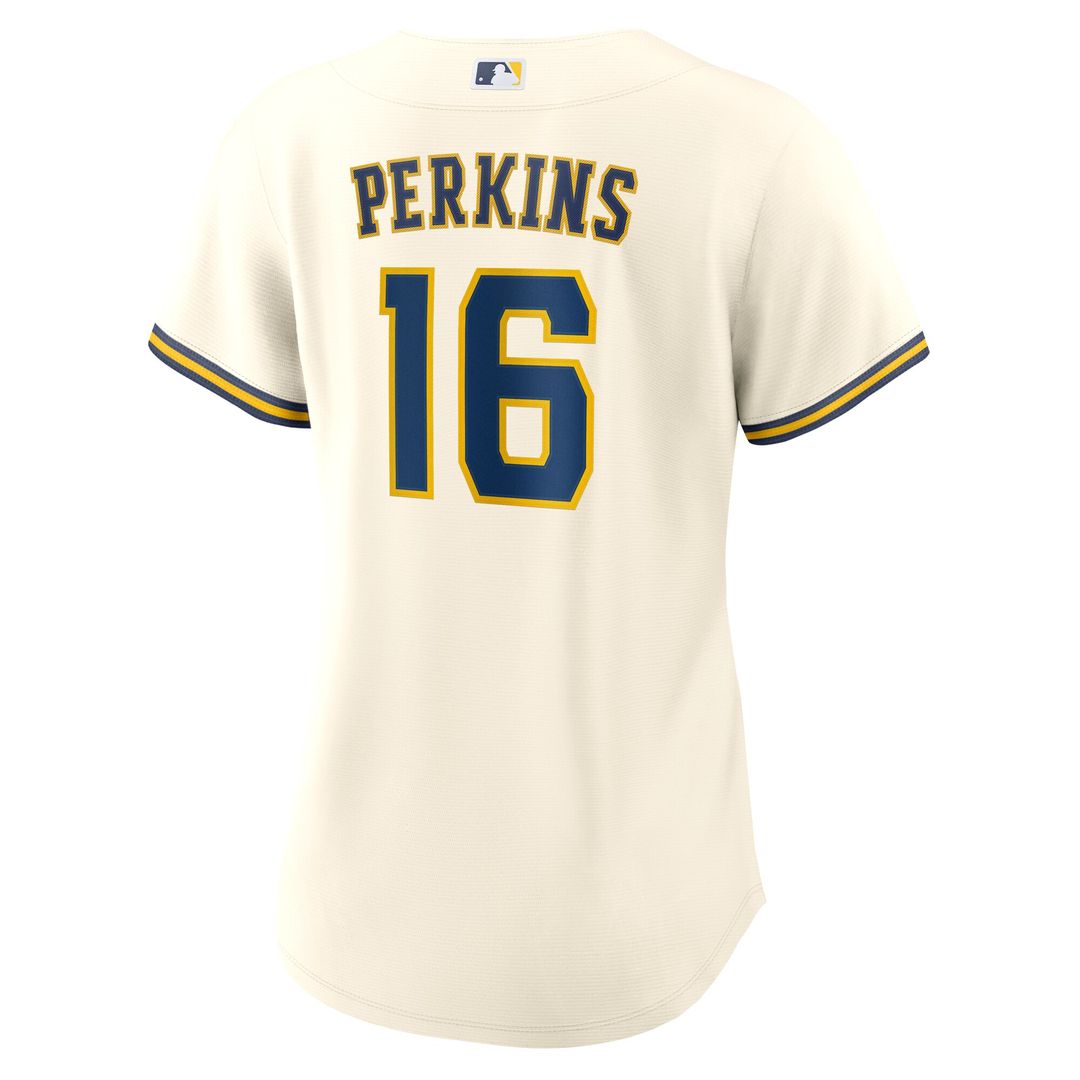 Milwaukee Brewers Blake Perkins Nike Women's Home Replica Jersey - Cream Team Jersey Sports Fan Apparel