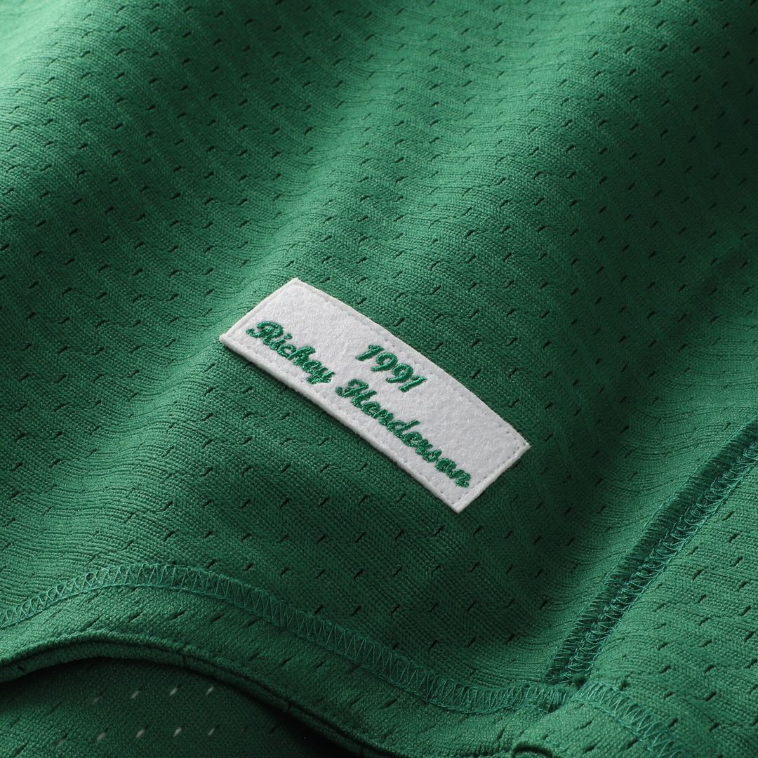 Athletics Rickey Henderson Mitchell & Ness Authentic Batting Practice Jersey - Green Team Jersey Sports Fan Apparel