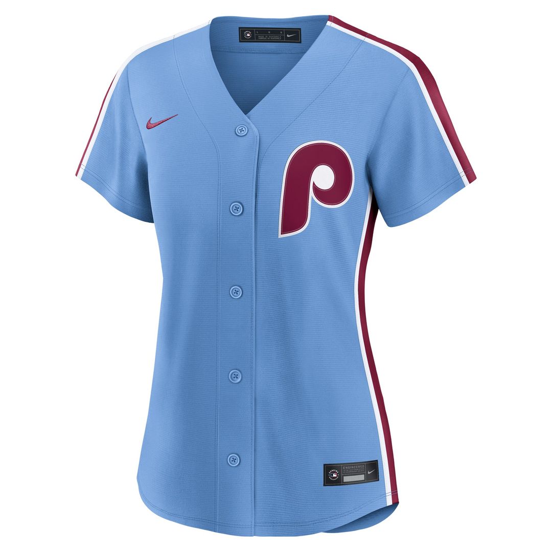 Philadelphia Phillies Bryce Harper Nike Women's Alternate Replica Jersey - Light Blue Team Jersey Sports Fan Apparel