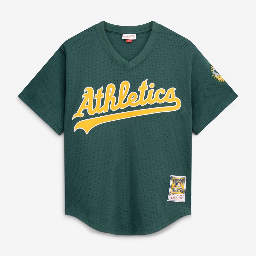 Athletics Rickey Henderson Mitchell & Ness Authentic Batting Practice Jersey - Green Team Jersey Sports Fan Apparel