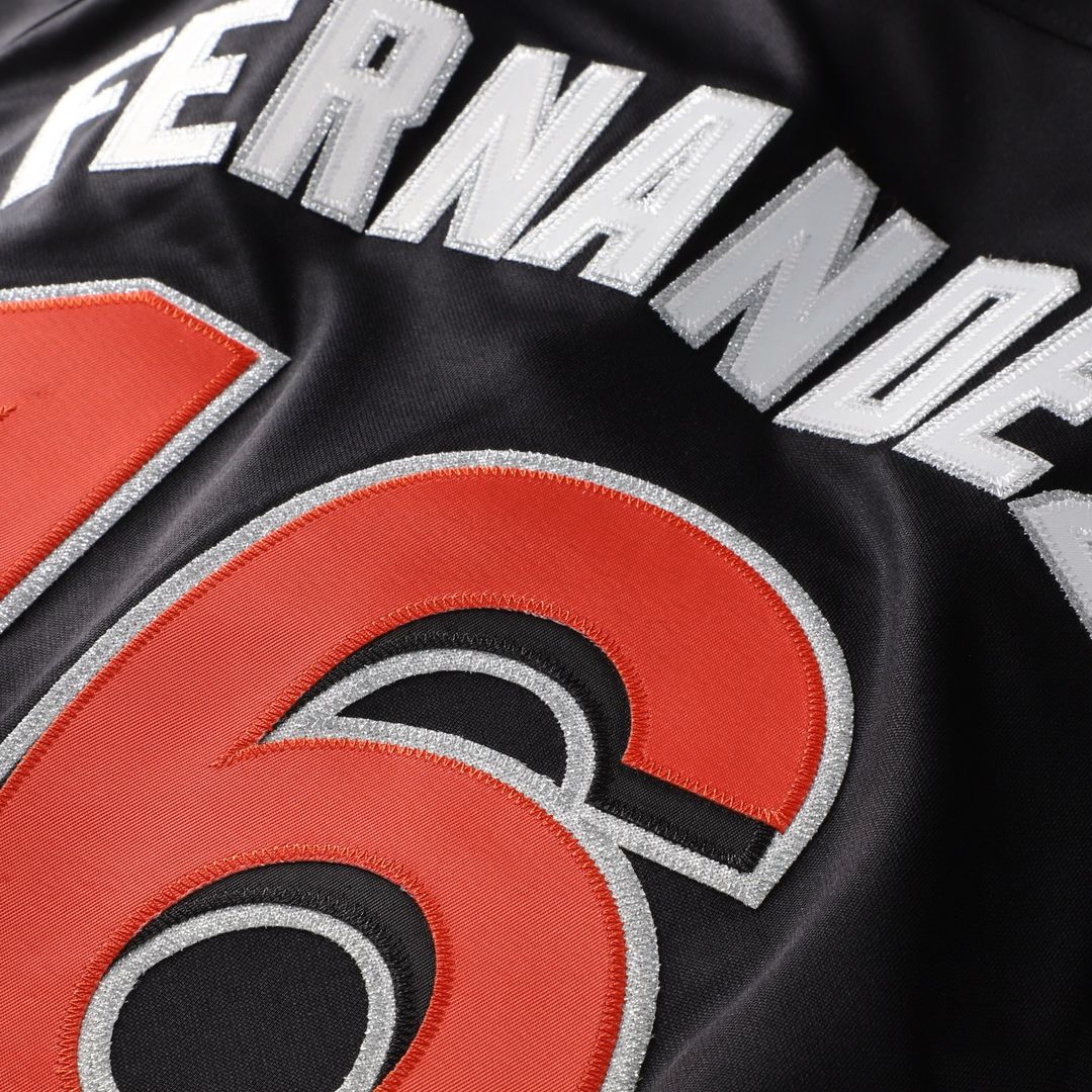 Miami Marlins Jose Fernandez Mitchell & Ness Authentic Batting Practice Jersey - Black Team Jersey Sports Fan Apparel