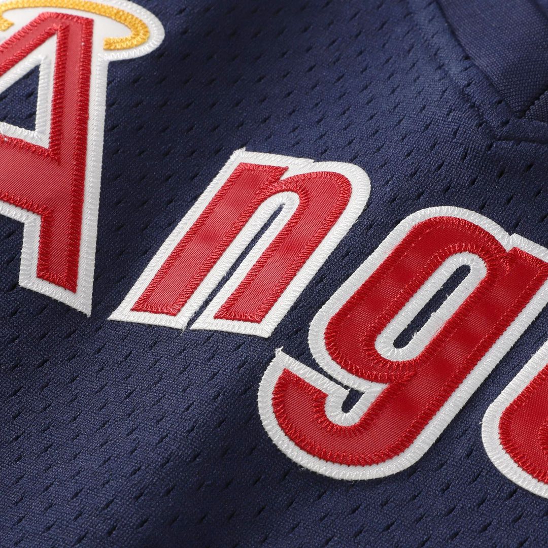 Reggie Jackson California Angels Mitchell & Ness Authentic Batting Practice Jersey - Navy Team Jersey Sports Fan Apparel
