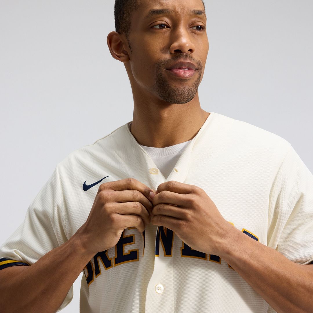 Milwaukee Brewers Nike Home Replica Team Jersey - Cream Team Jersey Sports Fan Apparel