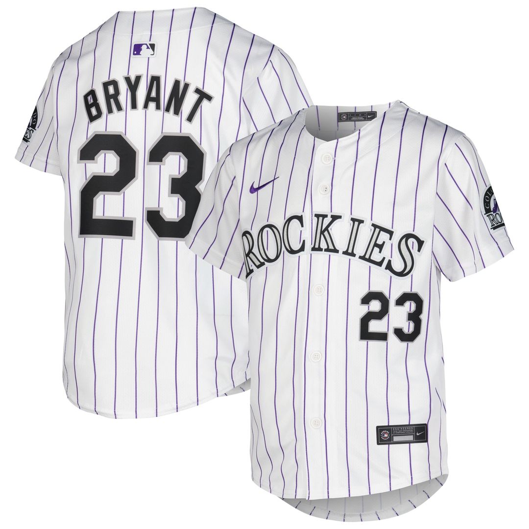 Colorado Rockies Kris Bryant Nike Youth Alternate Limited Player Jersey - Purple Team Jersey Sports Fan Apparel