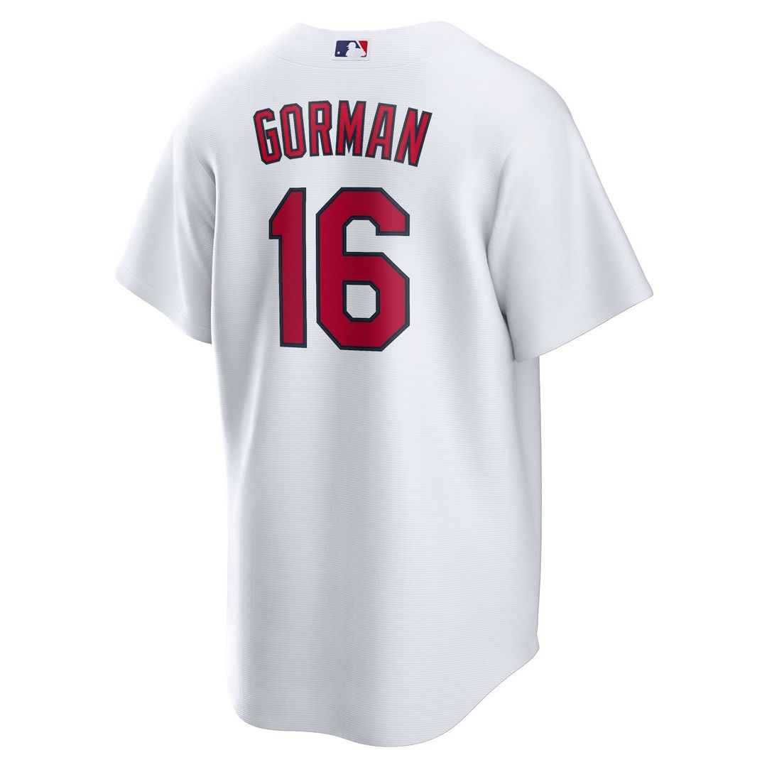 St. Louis Cardinals Nolan Gorman Nike Home Replica Jersey - White Team Jersey Sports Fan Apparel