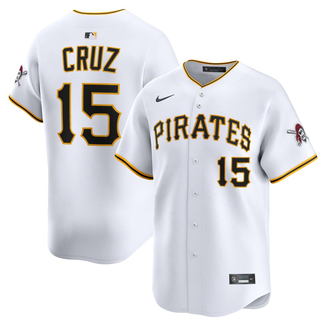 Pittsburgh Pirates Oneil Cruz Nike Home Limited Player Jersey - White Team Jersey Sports Fan Apparel