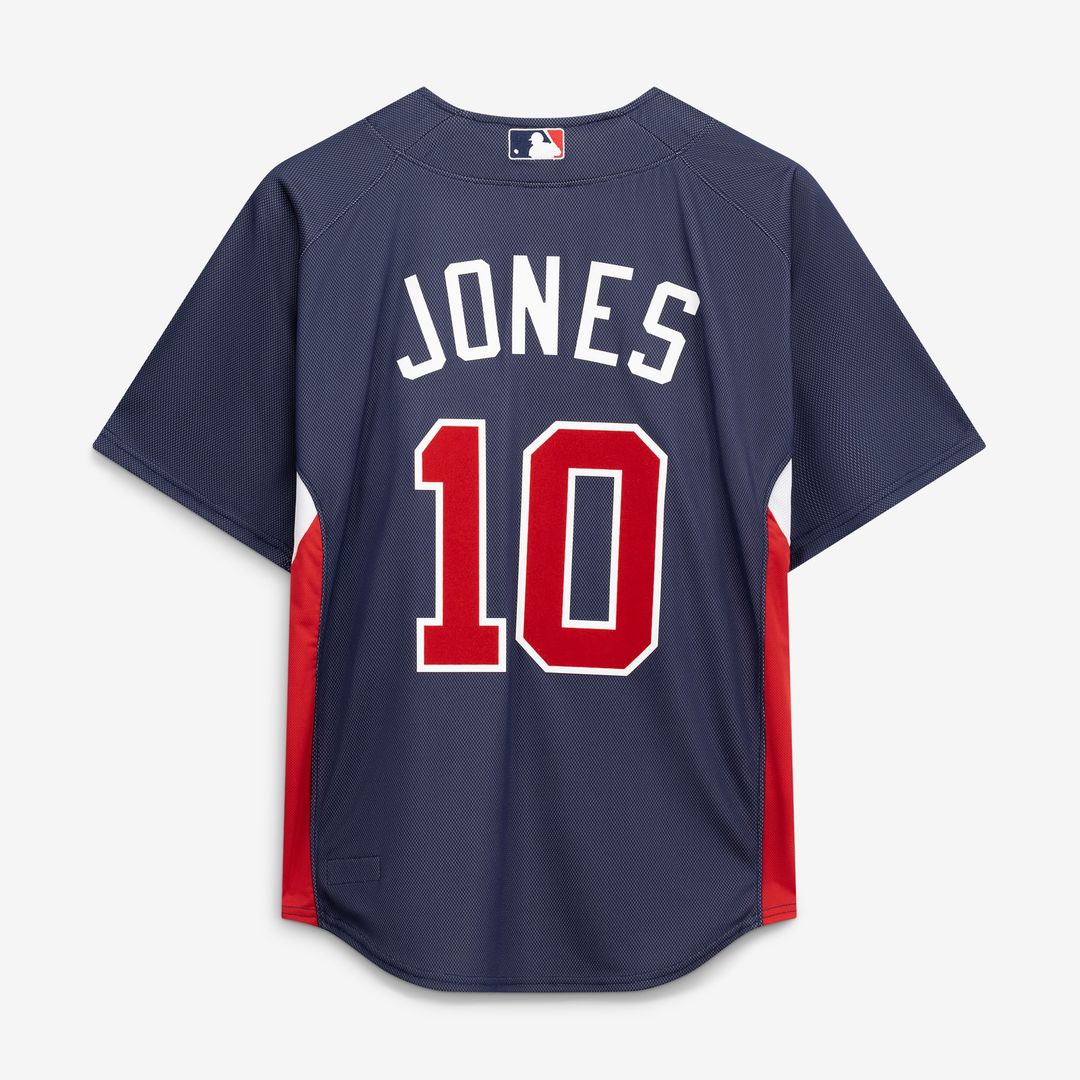 Atlanta Braves Chipper Jones Mitchell & Ness Authentic Batting Practice Jersey - Navy Team Jersey Sports Fan Apparel