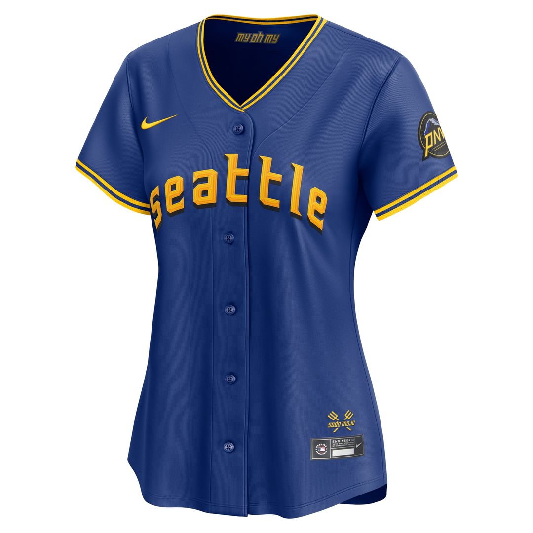 Seattle Mariners Nike Women's City Connect Limited Jersey - Royal Team Jersey Sports Fan Apparel