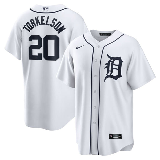 Detroit Tigers Spencer Torkelson Nike Home Replica Jersey - White Team Jersey Sports Fan Apparel
