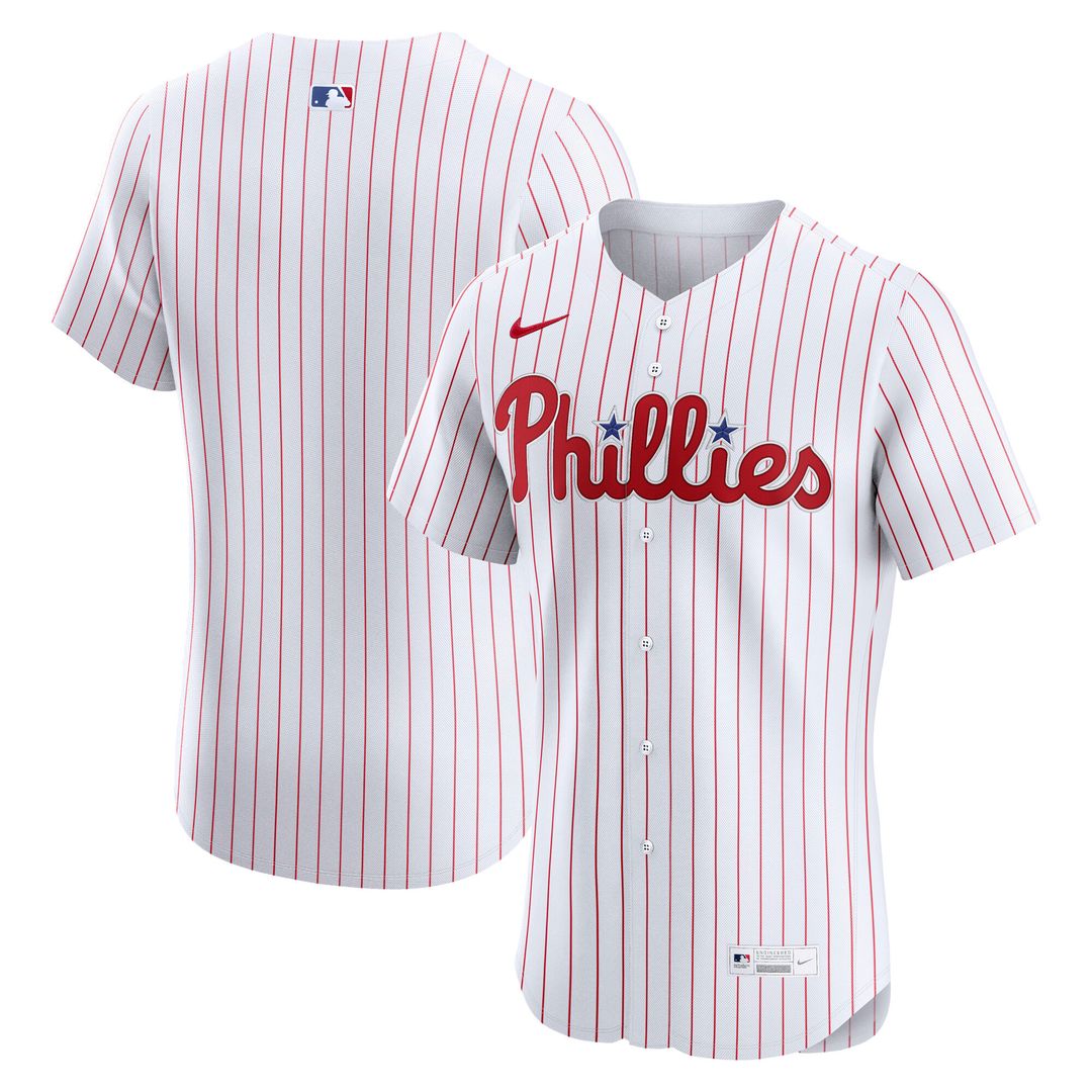 Philadelphia Phillies Nike Home Elite Jersey - White Team Jersey Sports Fan Apparel