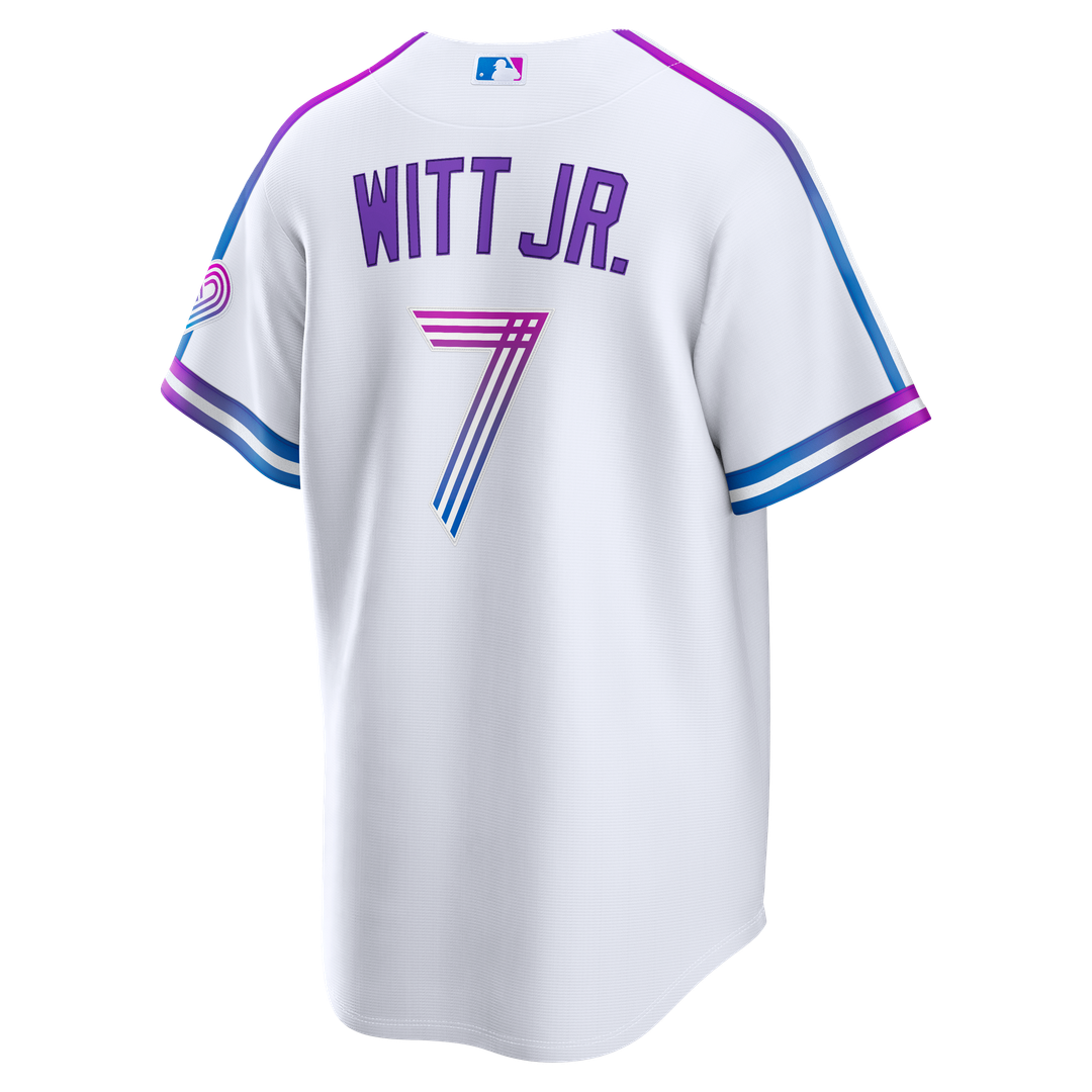 Kansas City Royals Bobby Witt Jr. Nike 2026 City Connect Stadium Jersey - White Team Jersey Sports Fan Apparel
