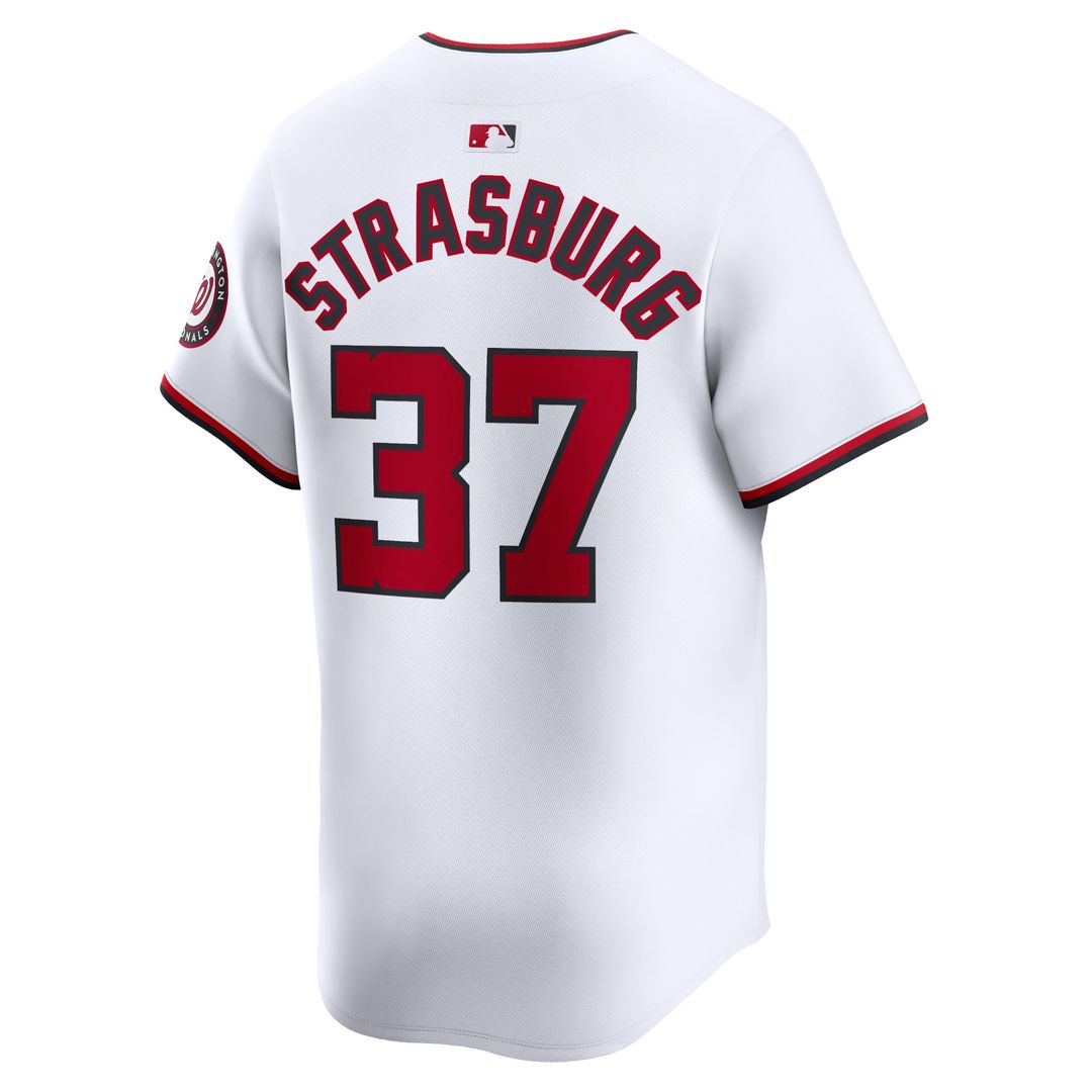 Washington Nationals Stephen Strasburg Nike Home Limited Player Jersey - White Team Jersey Sports Fan Apparel