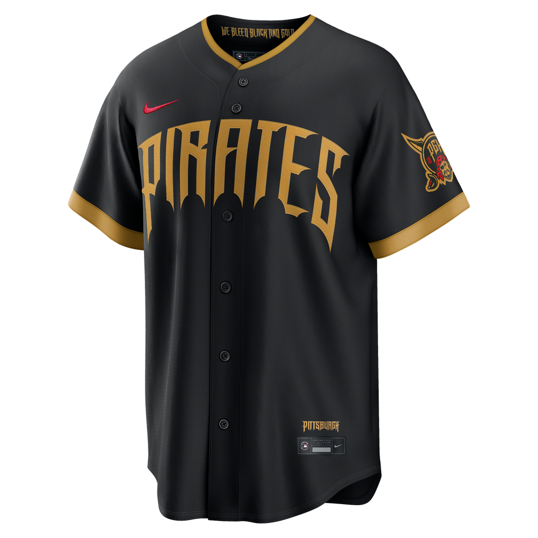 Pittsburgh Pirates Konnor Griffin Nike 2026 City Connect Stadium Jersey - Black Team Jersey Sports Fan Apparel