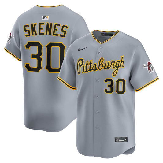 Pittsburgh Pirates Paul Skenes Nike Road Limited Player Jersey - Gray Team Jersey Sports Fan Apparel