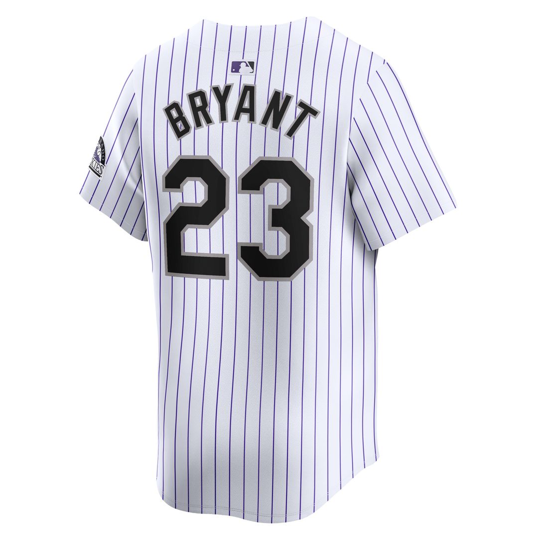 Colorado Rockies Kris Bryant Nike Home Limited Player Jersey - White Team Jersey Sports Fan Apparel