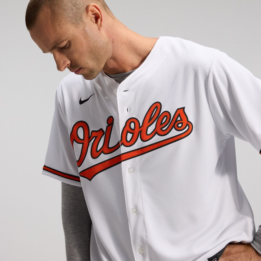 Baltimore Orioles Nike Home Replica Team Jersey - White Team Jersey Sports Fan Apparel
