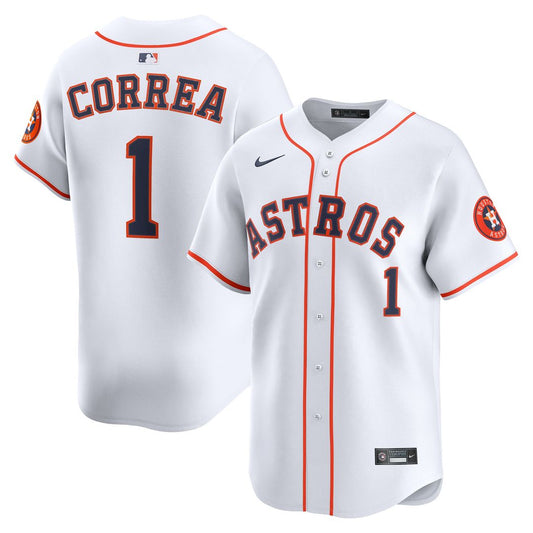 Houston Astros Carlos Correa Nike Home Limited Player Jersey - White Team Jersey Sports Fan Apparel