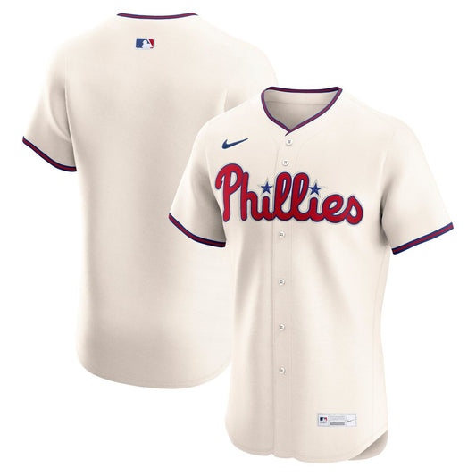 Philadelphia Phillies Nike Alternate 2 Elite Jersey - Cream Team Jersey Sports Fan Apparel