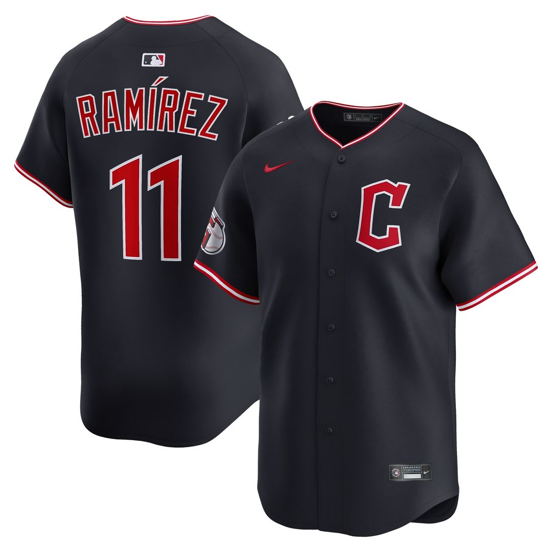 Cleveland Guardians José Ramírez Nike Alternate Limited Player Jersey - Navy Team Jersey Sports Fan Apparel