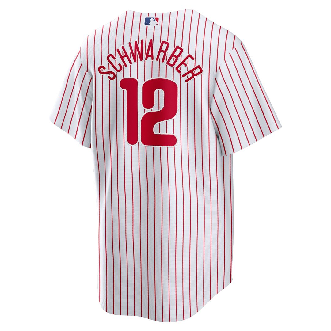 Philadelphia Phillies Kyle Schwarber Nike Replica Player Jersey - White Team Jersey Sports Fan Apparel