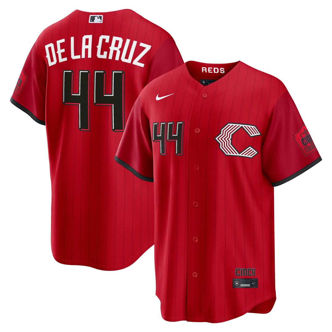 Cincinnati Reds Elly De La Cruz Nike 2026 City Connect Stadium Jersey - Red Team Jersey Sports Fan Apparel