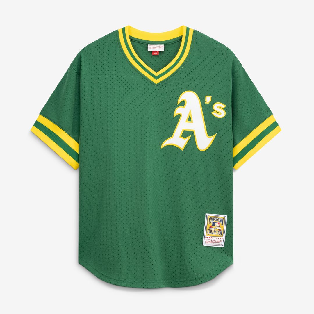 Athletics Rickey Henderson Mitchell & Ness Authentic Batting Practice Jersey - Green Team Jersey Sports Fan Apparel