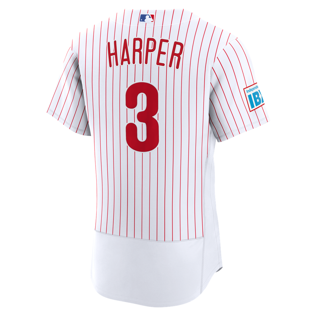 Philadelphia Phillies Bryce Harper Nike Alternate Authentic Sponsor Patch Jersey - Light Blue Team Jersey Sports Fan Apparel