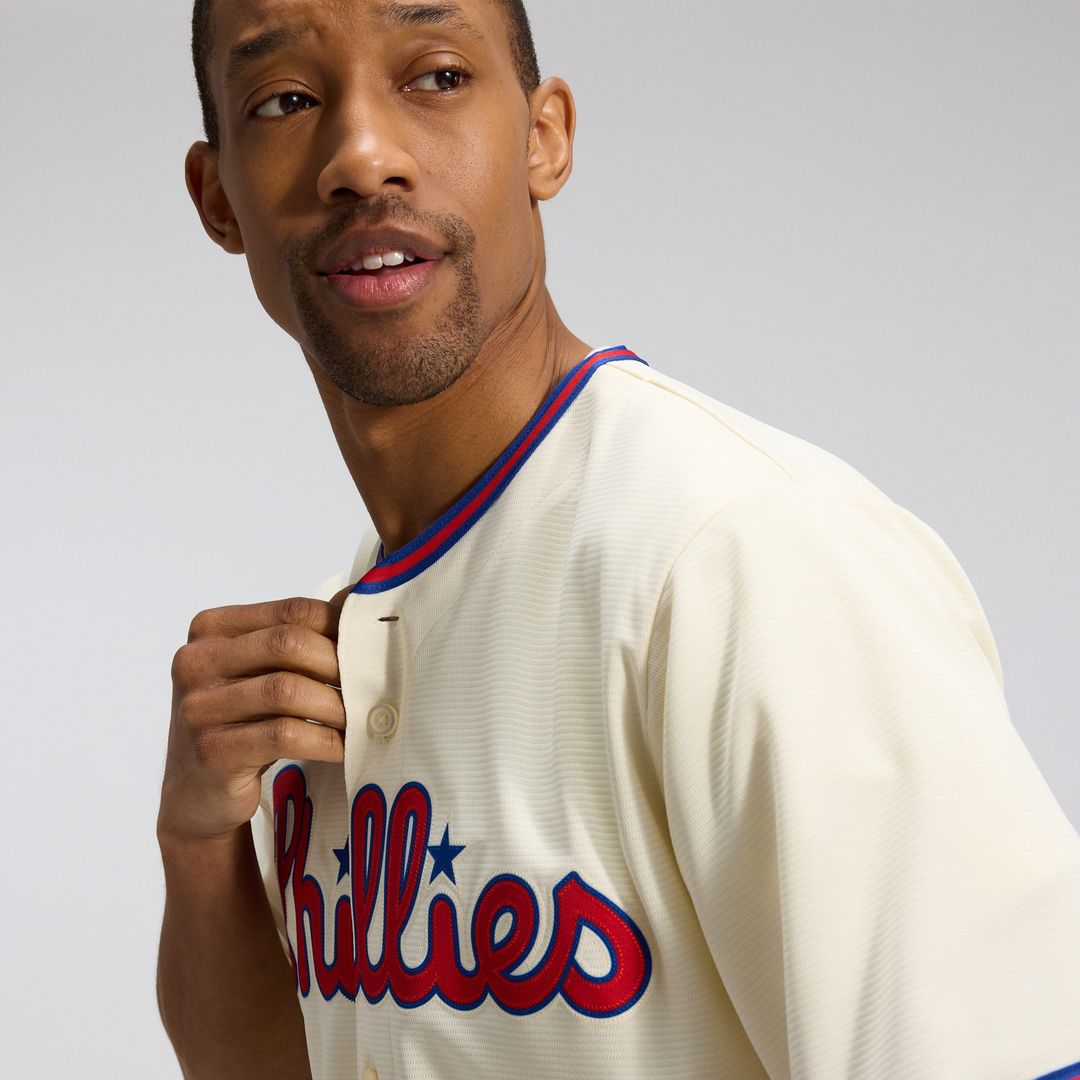 Philadelphia Phillies Nike Alternate Replica Jersey - Cream Team Jersey Sports Fan Apparel
