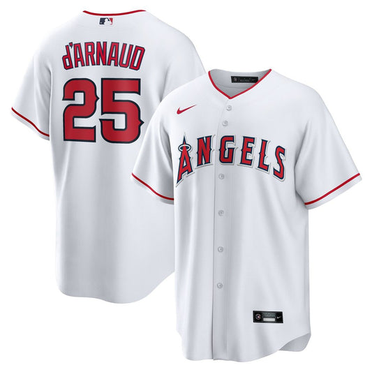 Los Angeles Angels Travis d'Arnaud Nike Home Replica Jersey - White Team Jersey Sports Fan Apparel